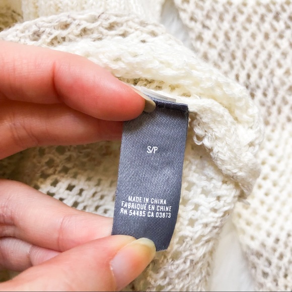 NWT American Eagle Cream Striped Sweater - Picture 6 of 7